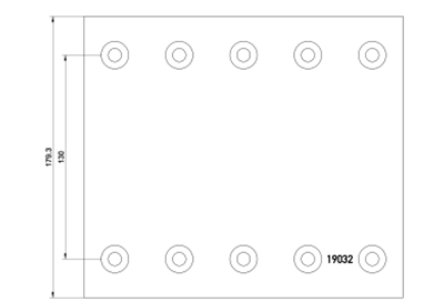 brake lining 19032