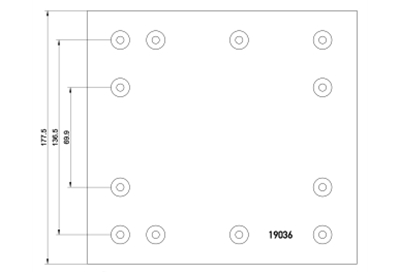 brake lining 19036 19037