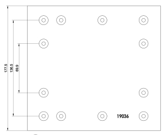 brake lining 19036 19037