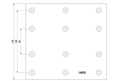 brake lining 19075