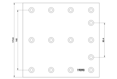 brake lining 19090