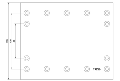 brake lining 19256/60