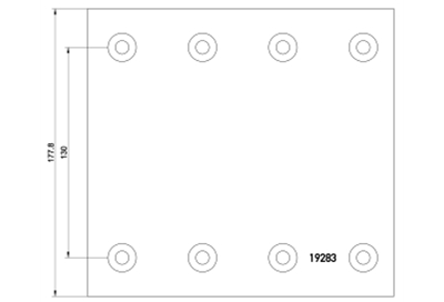 brake lining 19283/84