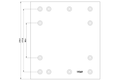 brake lining 19369  19370