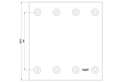 brake lining 19477/78