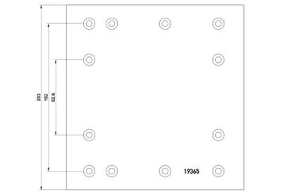 brake lining 19365/19366