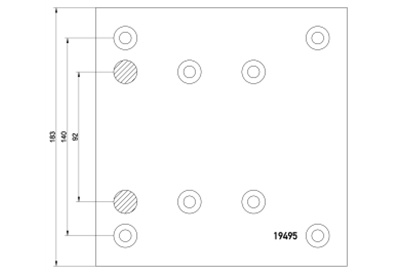 brake lining 19495