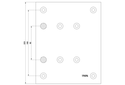 brake lining 19496