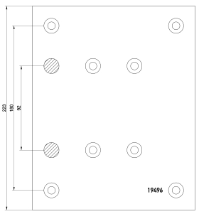 brake lining 19496
