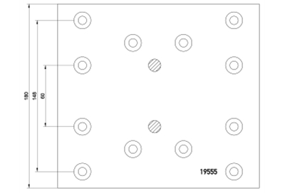 brake lining 19555/556