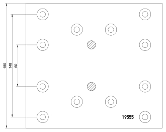 brake lining 19555/556