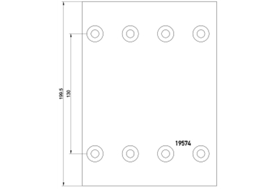 brake lining 19574