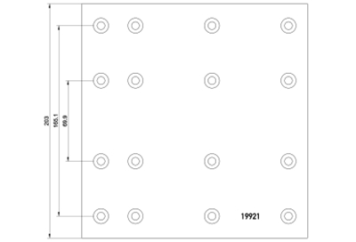 brake lining 19921