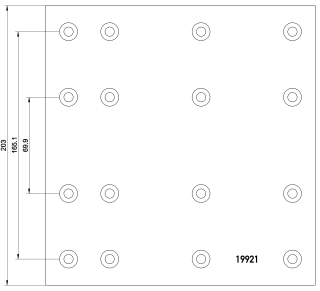 brake lining 19921