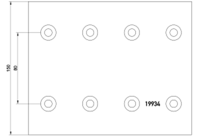 brake lining 19934