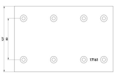 brake lining 17161