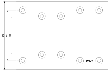 brake lining 19579   19580