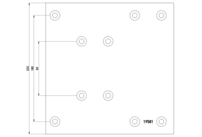 brake lining 19581   19582