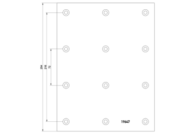 brake lining 19647