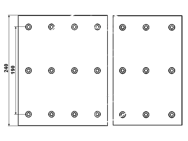 brake lining 19885 19886