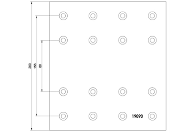 brake lining 19890  19891