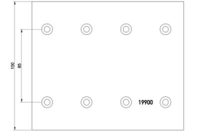 brake lining 19900 19901