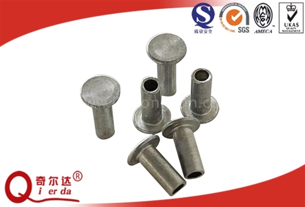 Semi hollow aluminium rivet